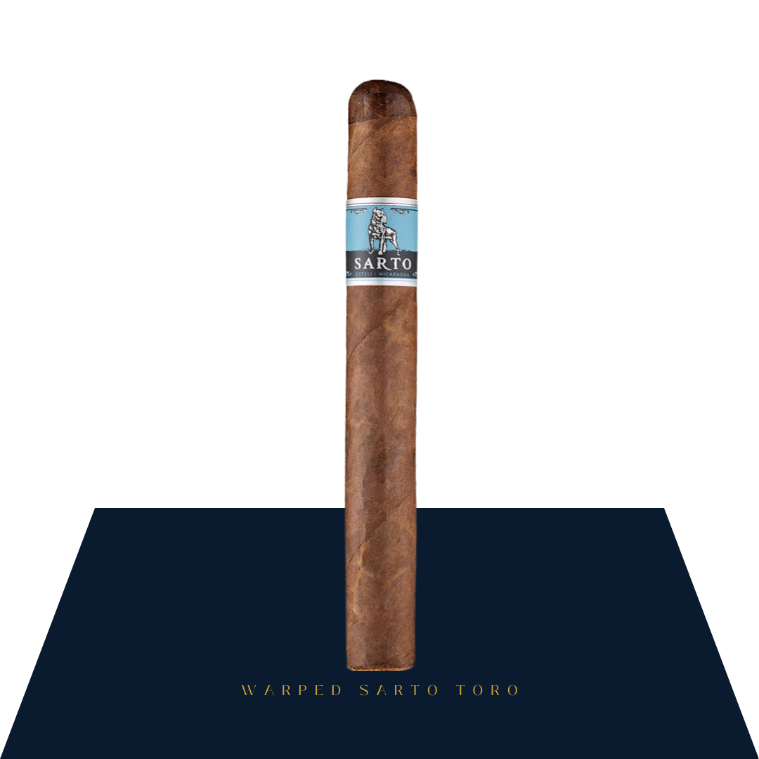 Warped Sarto Toro (6 x 52) premium cigar with blue band